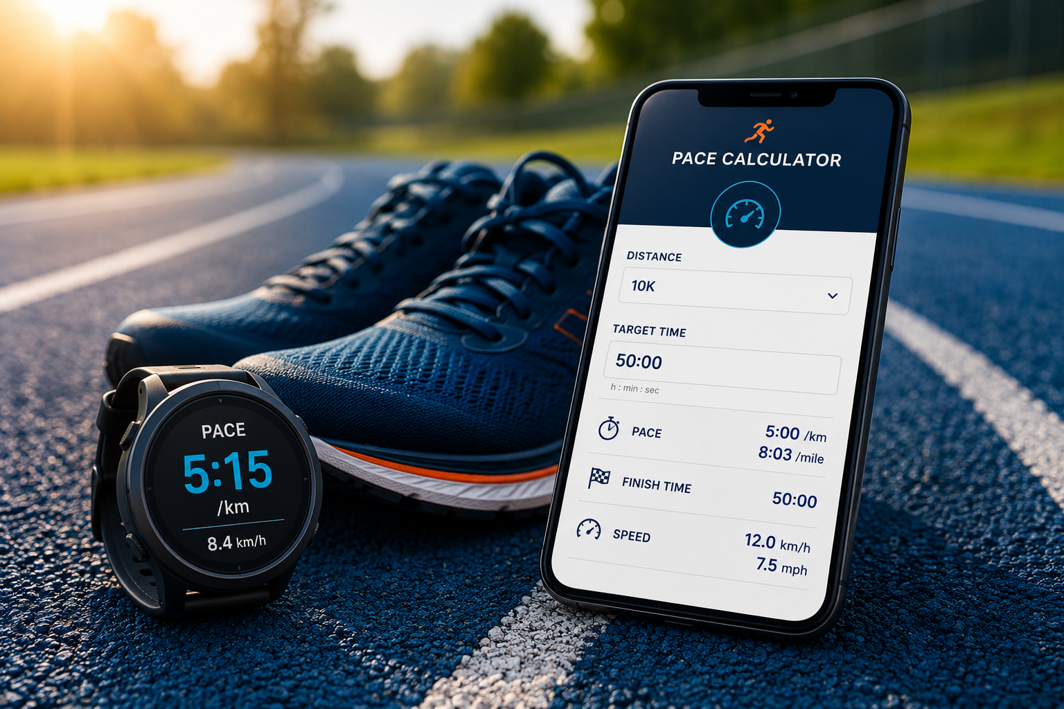 Running pace calculator from Run Fit Coach
